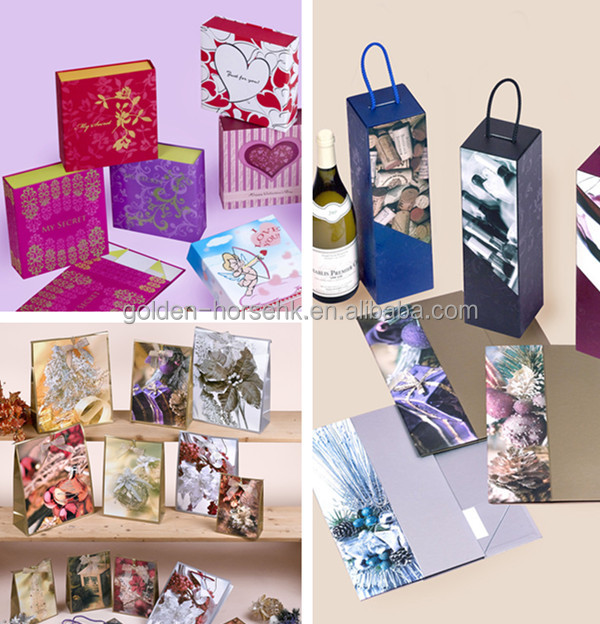 UV Printed Red Wine Paper Box