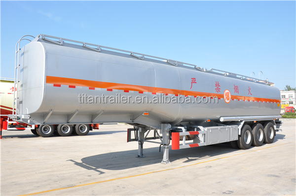 Plastic water tank trailer for tractor made in China tri axle fuel tanker trailer
