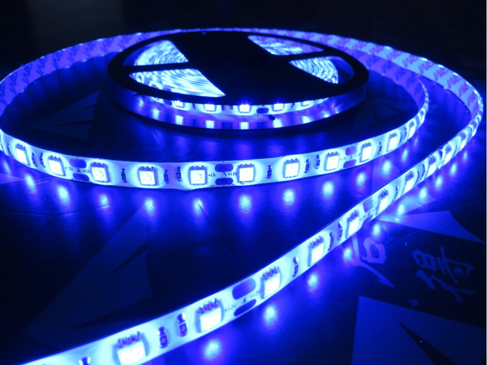 led wheel lighting kits 5m 5050 smd strip light+adaptor+24/44 key/music/motion sensor controller