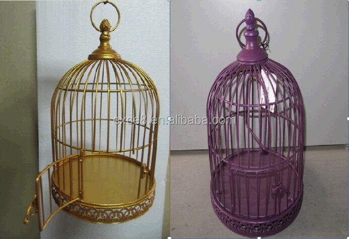 装飾的な小さな丸いの金属製の鳥かご問屋・仕入れ・卸・卸売り