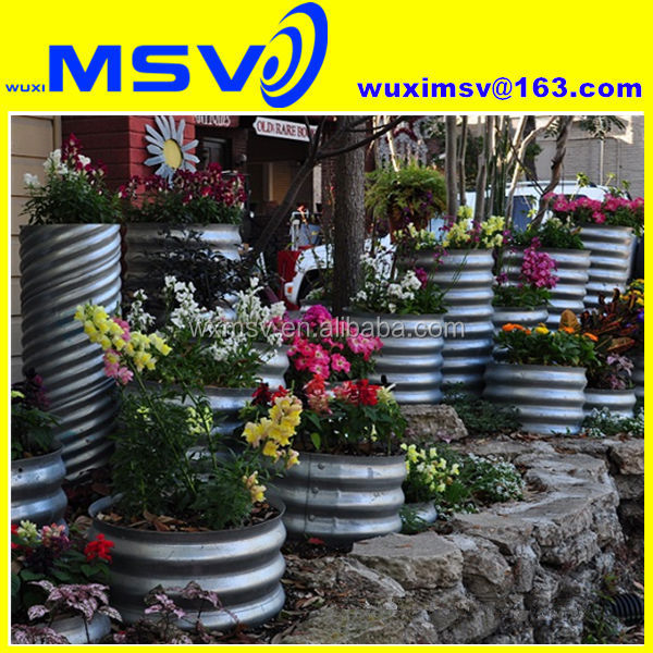 Culvert Metal Planter