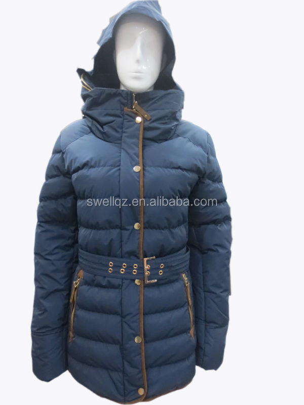 最も人気のある女性の冬服2014年ファッション重いパディングコート、 ホットsすべて高襟付きデザインパディングコート問屋・仕入れ・卸・卸売り