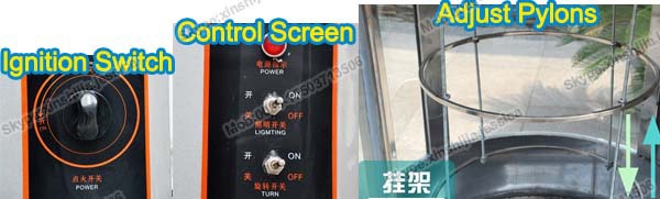 垂直roateyガスモデル中国の北京ダックのオーブン機器( スカイプ: xinshijia。 ジェシカ)仕入れ・メーカー・工場