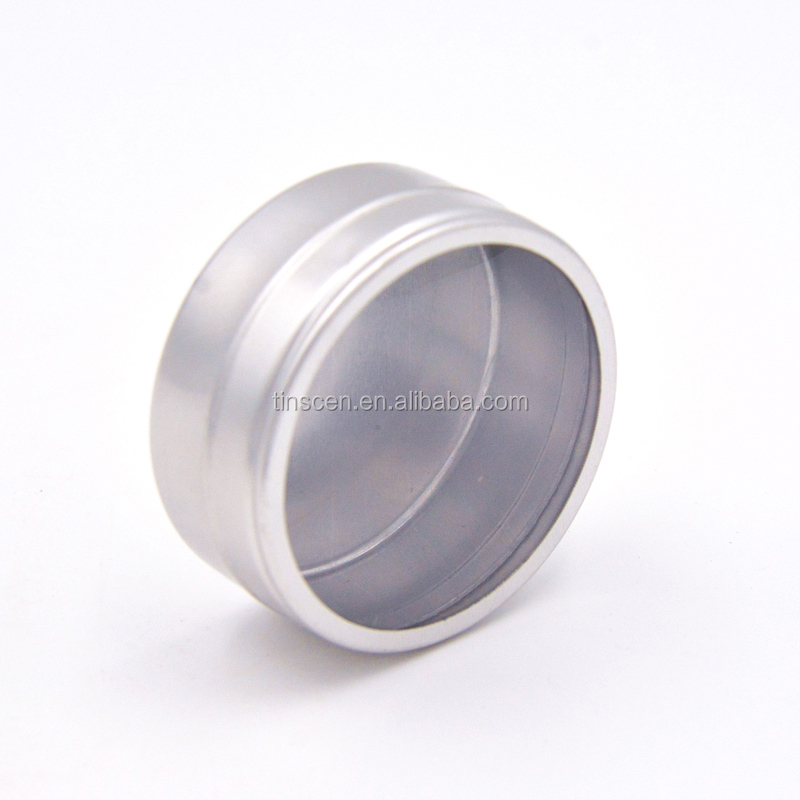 customized round plain metal tin gift case  with clear PVC window lid.JPG