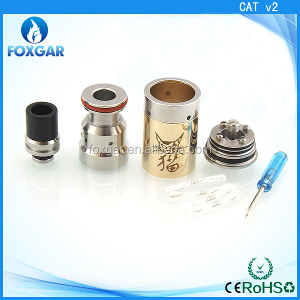 Foxgar Infinite cats atomizer 1:1 clone dry herb dripper magma atomic nucleus origen Cigreen cat atomizer