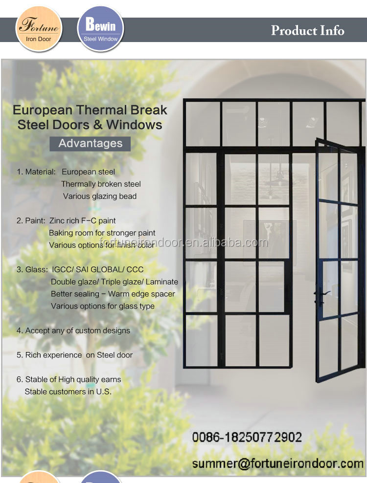 High Quality Simple Steel Window Grill Design With French Style