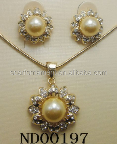 Dubai Gold Jewelry Pearl Set Ranni Haar Pearl WeddingEngagement ...
