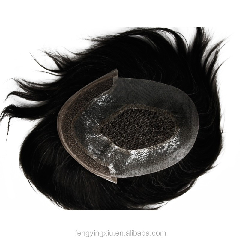 Wholesale Indian Hair Men S Toupee Lace On Top And Front Natural
