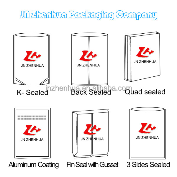 PE Bopp CPP PET PET- Al ECO Pastic custom tea bag