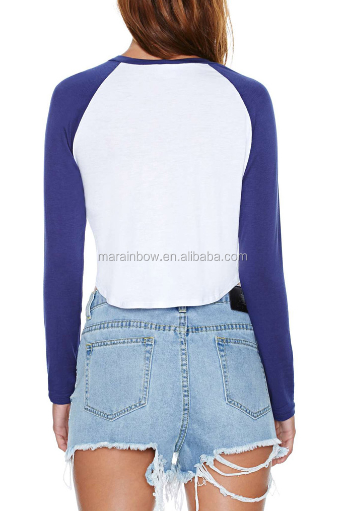 womens baseball tee plain