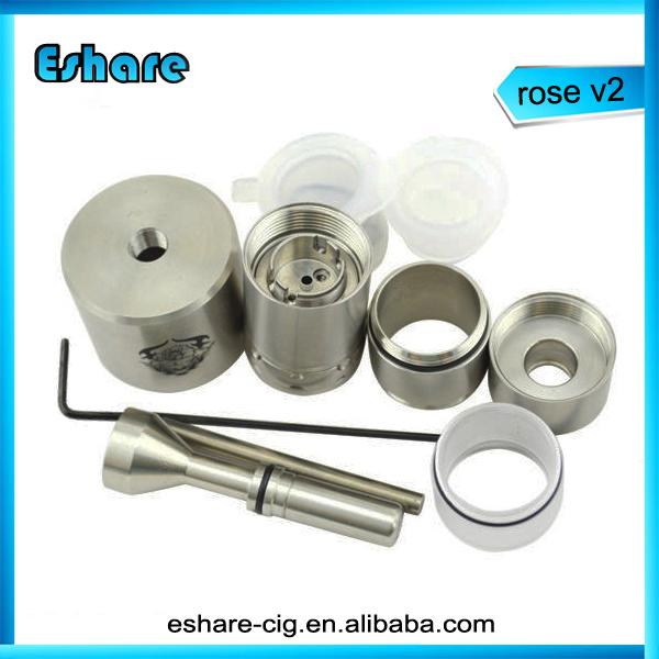 2014 new mechanical mod 1:1 clone RDA rose atomizer v2 high quality rose v2 atomizer