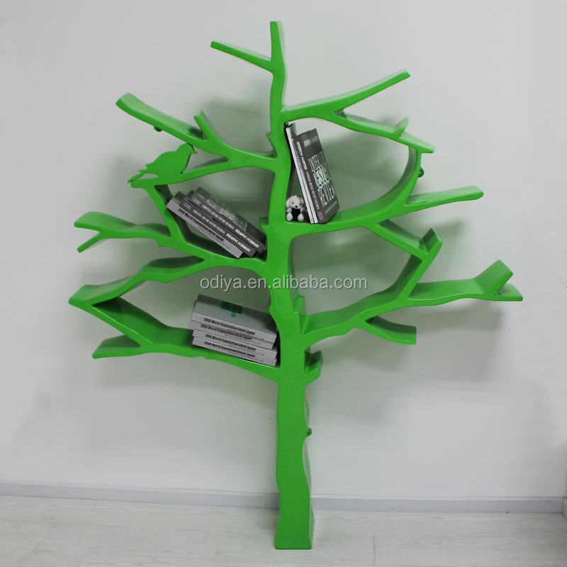 Fiberglass Tree Shaped Colorful Bookshelf Buy Modern Tree Shaped