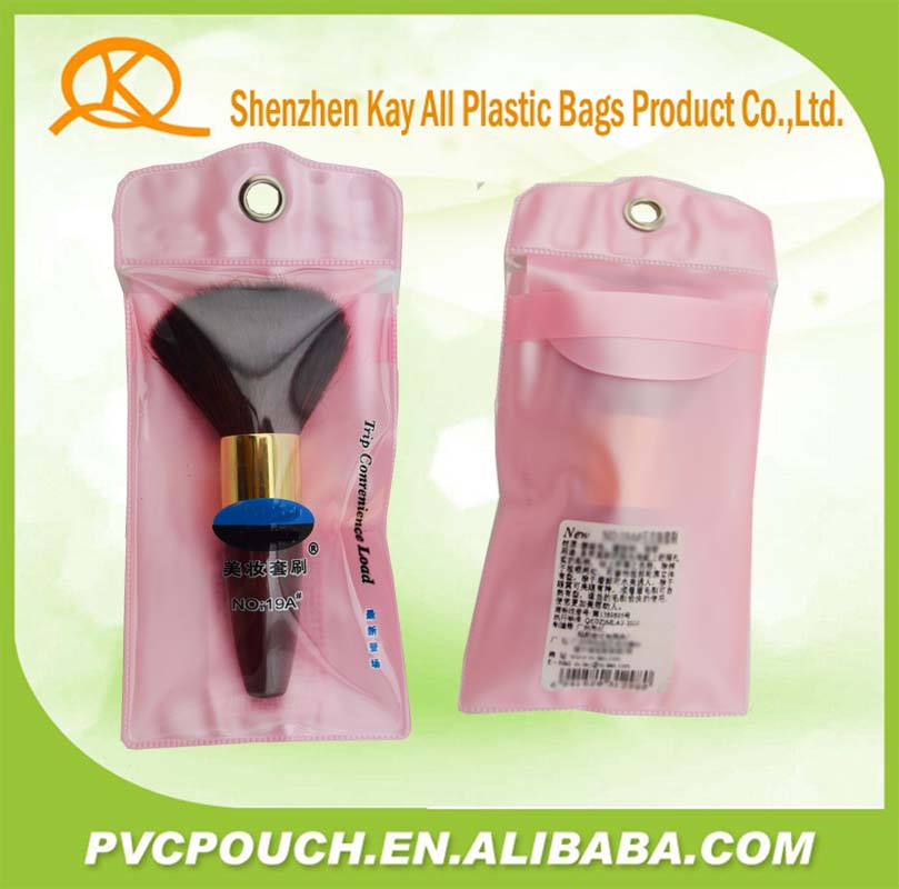 alibabaの商品を販売する最もよいバルクpvcスタンドアップメイクアップ化粧品包装用袋仕入れ・メーカー・工場