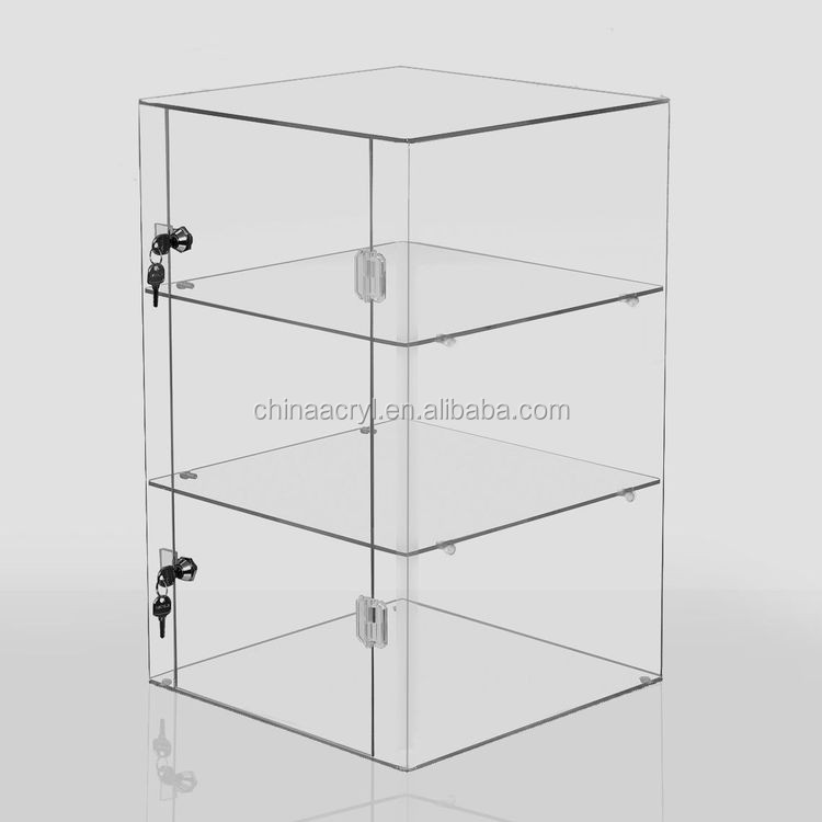 Custom Acrylic Cabinet With Lock Keys Acrylic Countertop Display Case