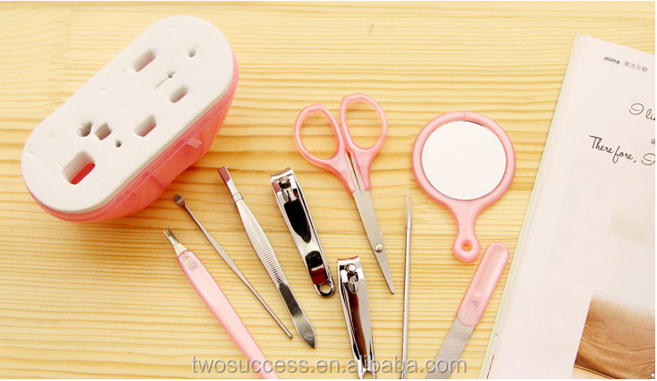 Toe Nail Pedicure Set Apple Shape 9 pcs Accessories With Scissors .png