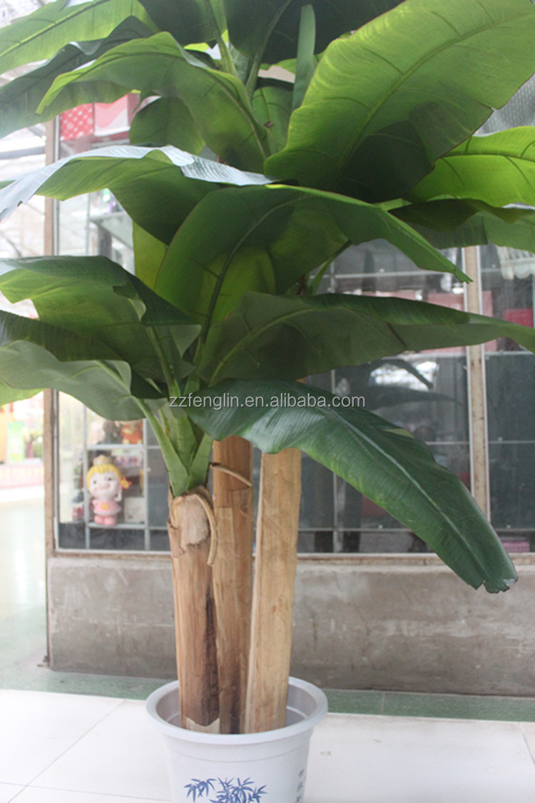 工場卸売熱い販売の人工2.5mbannanはして装飾的なプラスチック製の人工的なバナナの木大の販売のための木仕入れ・メーカー・工場