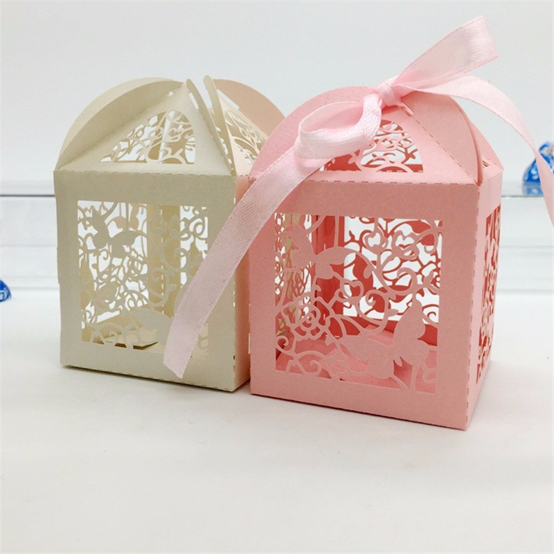 Wholesale Favors Chinese New Year Wedding House-Shaped Gift Paper Candy Box