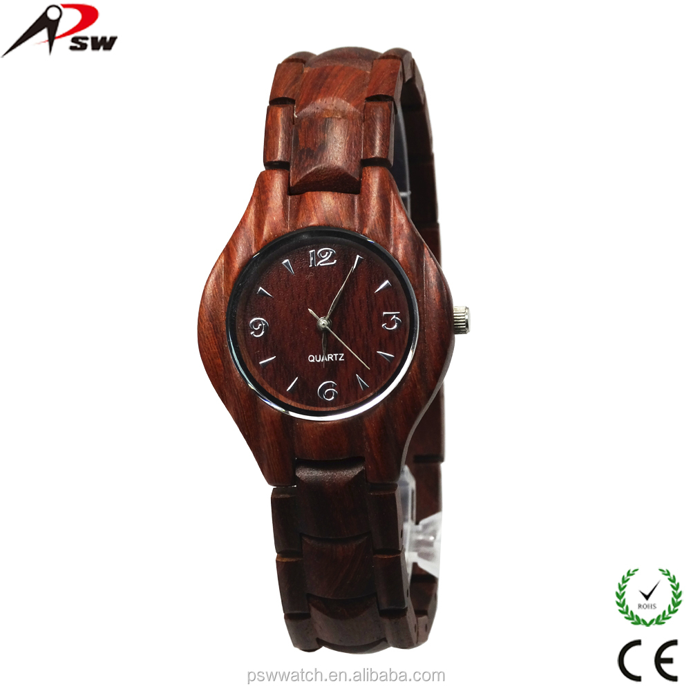 High quality new fashion wooden watch, 100% natural watch wood, wooden wrist watch