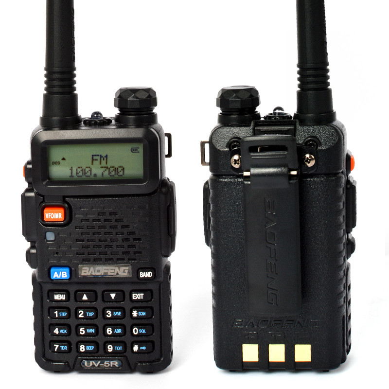 Baofeng UV-5R NOIR VHF-UHF 136-174Mhz-400-520Mhz Talkie-Walkie FM
