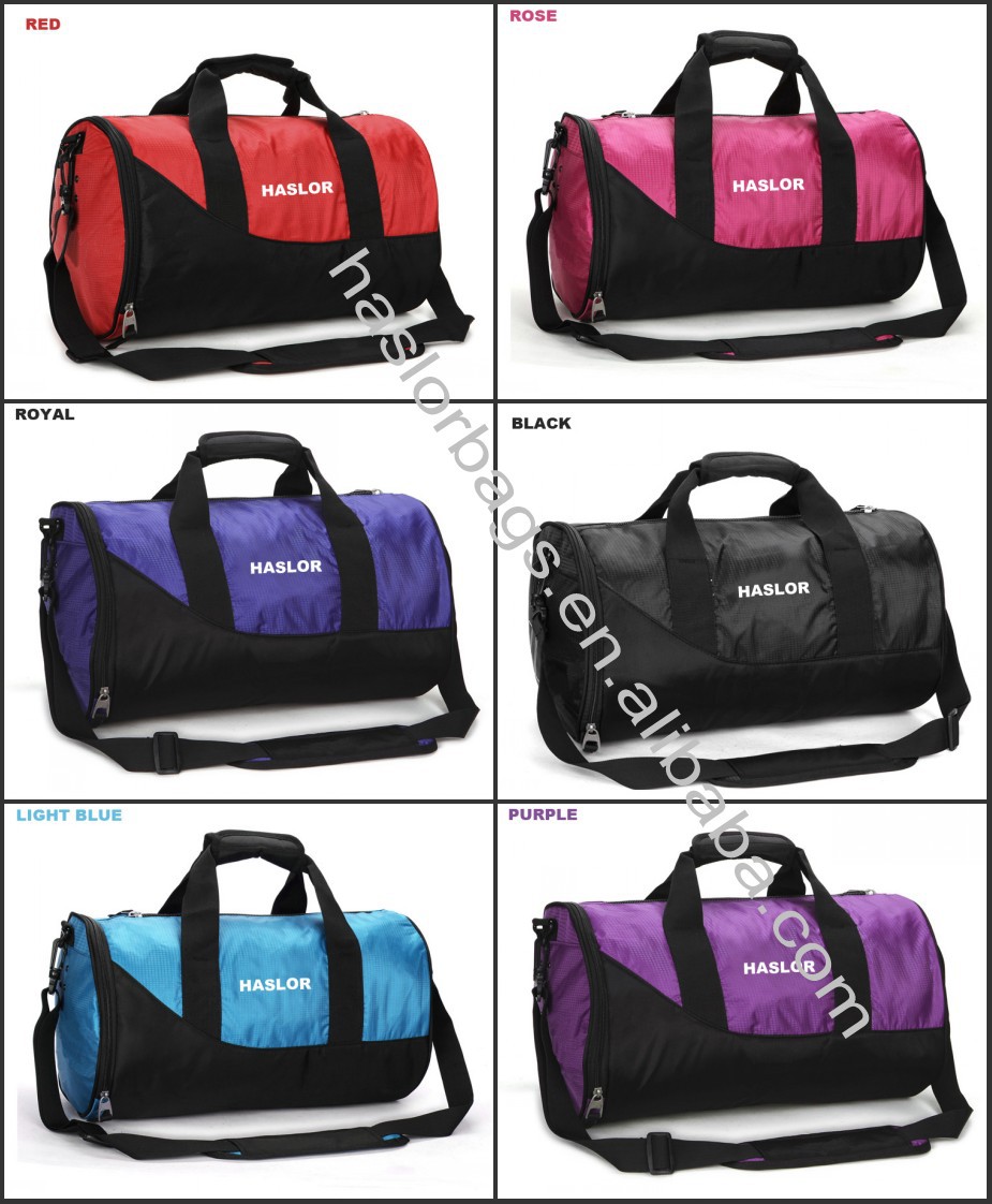 Sport bag With Shoe Compartment And Water Holder, Wholesale Gym Bag