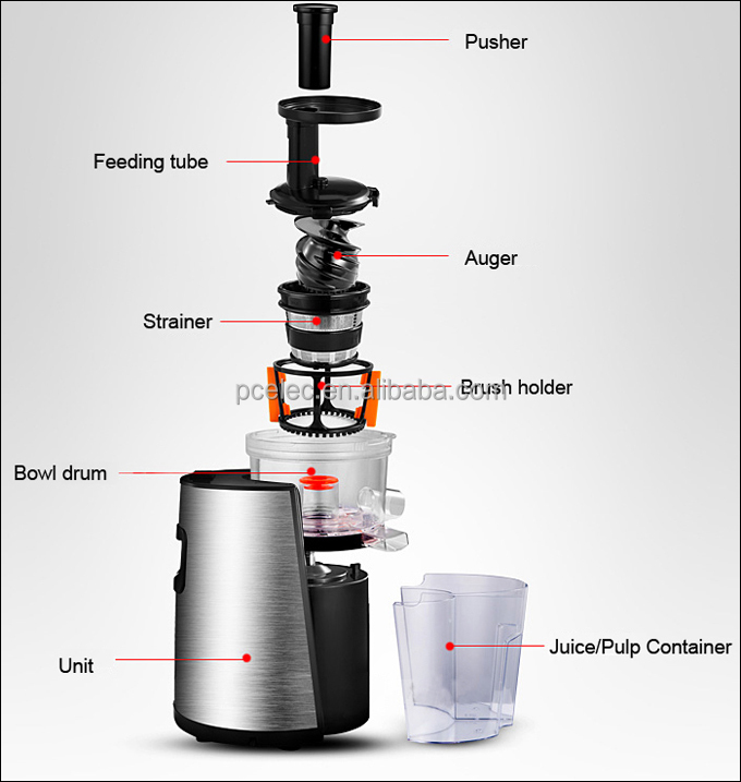 Stainless Steel Slow Juicer,Cold Press Juicer Extractor With Gs Ce