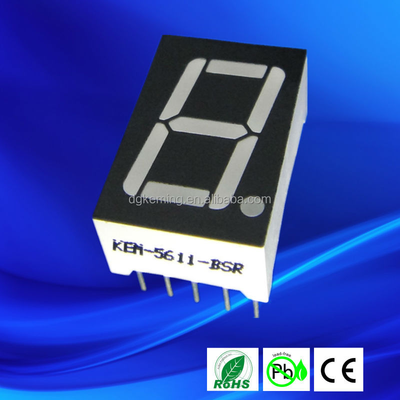 7 segment led display single digit 5611 ultra green el light numbers
