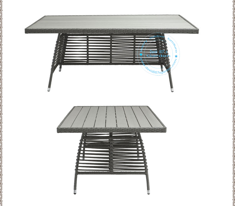 現代の屋外籐家具ダイニングテーブルセットDGD6-0012仕入れ・メーカー・工場