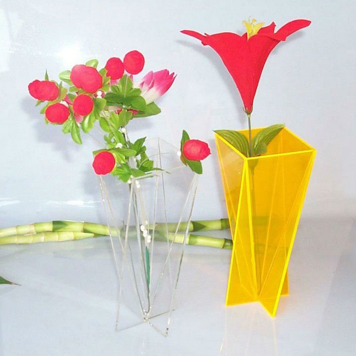 Home Decor Tall Acrylic Vases Wholesale Beautiful Clear Lucite