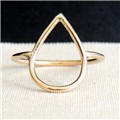 Raindrop Goldfilled Ring  Pearshaped Drop Ring  Geometric style Ring  Gold Ring