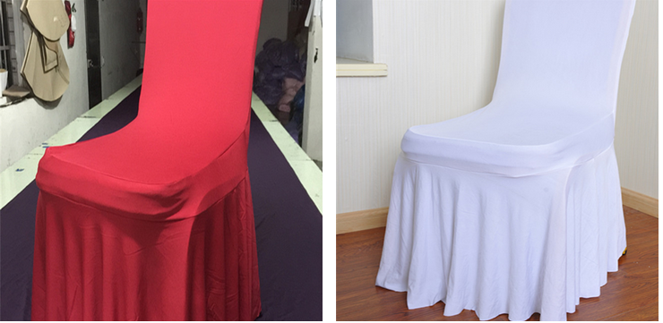 skirted dining room chair covers