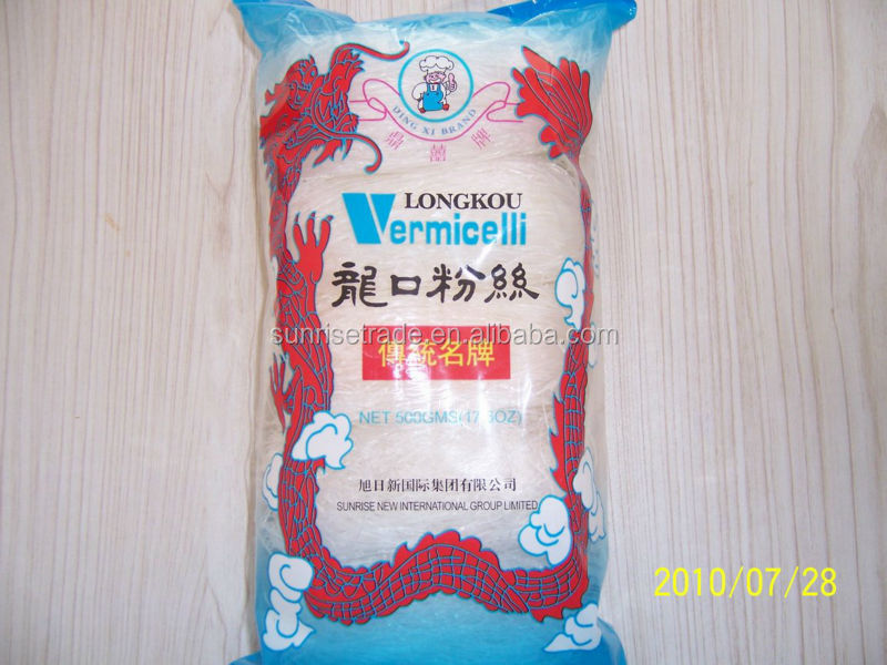 NON-GMO Shandong Longkou Mung Bean Vermicelli with HACCP/FDA/ISO/BRC/QS Certificate