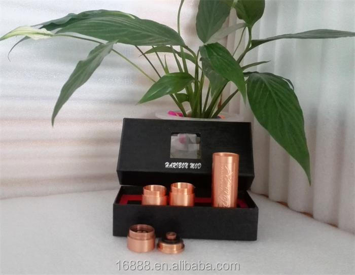 Newest e cig mod haribon mod red copper and SS color fit 18350 18500 18650 battery 510 screw thread made in china for 2014.
