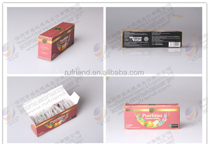 Chinese fit compressed empty grapefruit tea bag