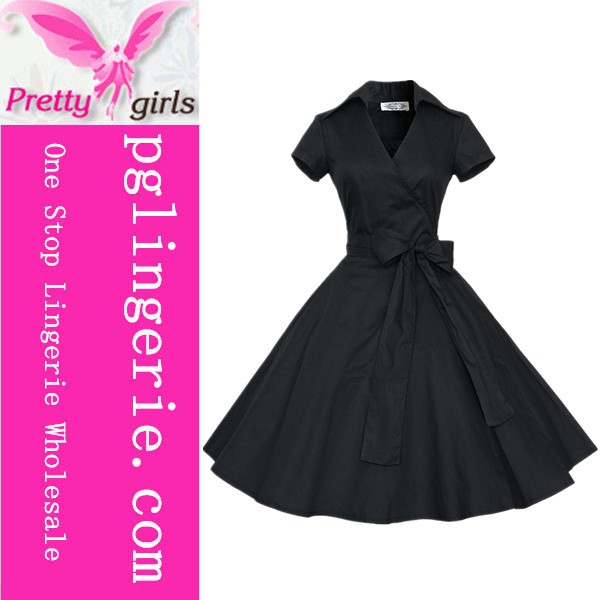 sleeve polka dot rockabilly dress (2).jpg