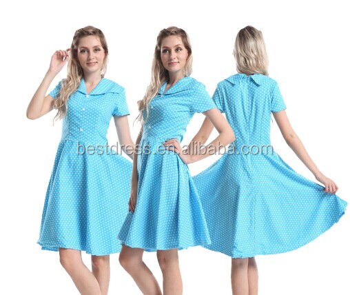 女性レトロシフォンブルーピーコックプリントビッグ振り子プラスサイズ包帯ドレス仕入れ・メーカー・工場