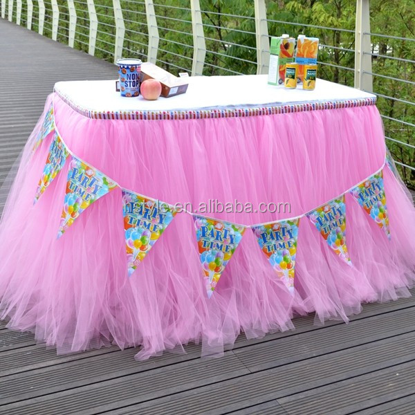 Beautiful Tutu Tableware Tulle Table Skirt Party Wedding Decorations Best Price Gift SD103 (32).jpg