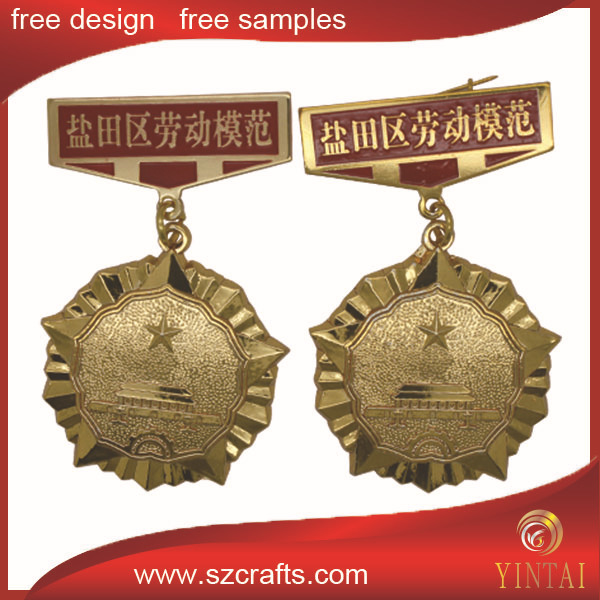 アンティーク銅/gold/銀メッキ丸い形状の金属メダル問屋・仕入れ・卸・卸売り