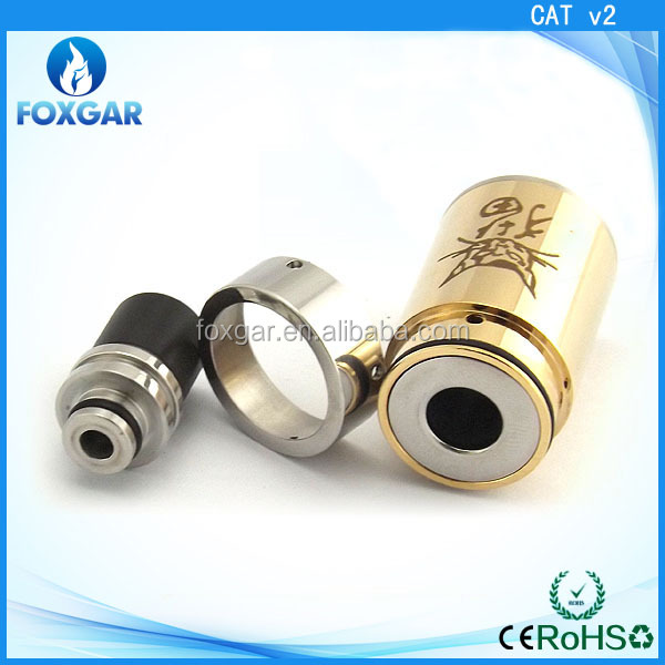 Foxgar Infinite cats atomizer 1:1 clone dry herb dripper magma atomic nucleus origen Cigreen cat atomizer