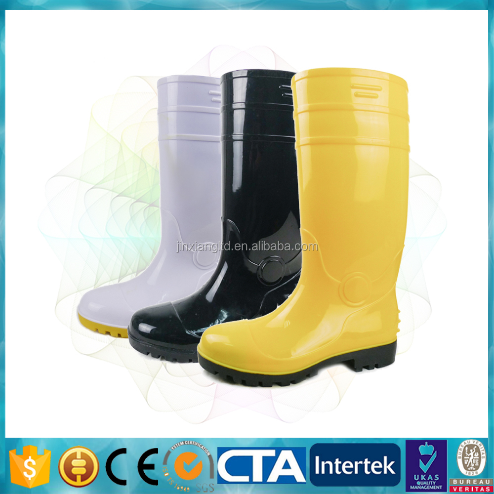 safety steel field shoes  safety shoes PVC toe for oil safety boots plastic