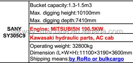 30 t sanyクローラショベルSY305Cで良い価格仕入れ・メーカー・工場