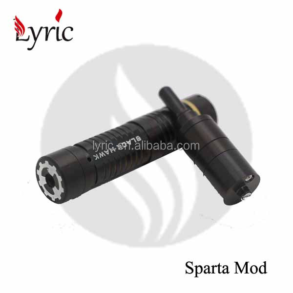 Newest SS black mechanical mod 26650 Sparta mod