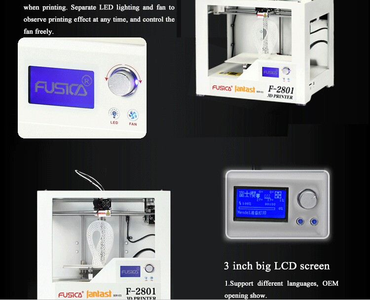 デスクトップ3dプリンタ高精度fdm 3d印刷機( F2801)仕入れ・メーカー・工場