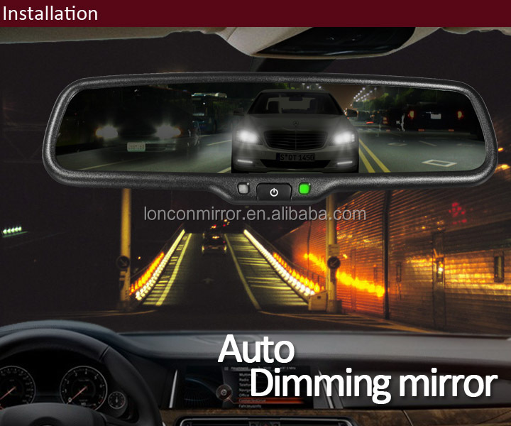 調光ガラスを使用してデジタル車の自動車利用4.3'' インチ自動防眩ルームミラー問屋・仕入れ・卸・卸売り
