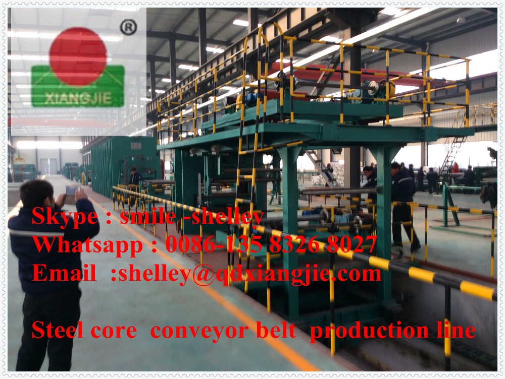 steel wire rubber conveyor belt production line/conveyor belt