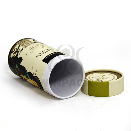 Cylinderical Classical Style Cardboard Tube Packaging Boxes for Tea / Powder