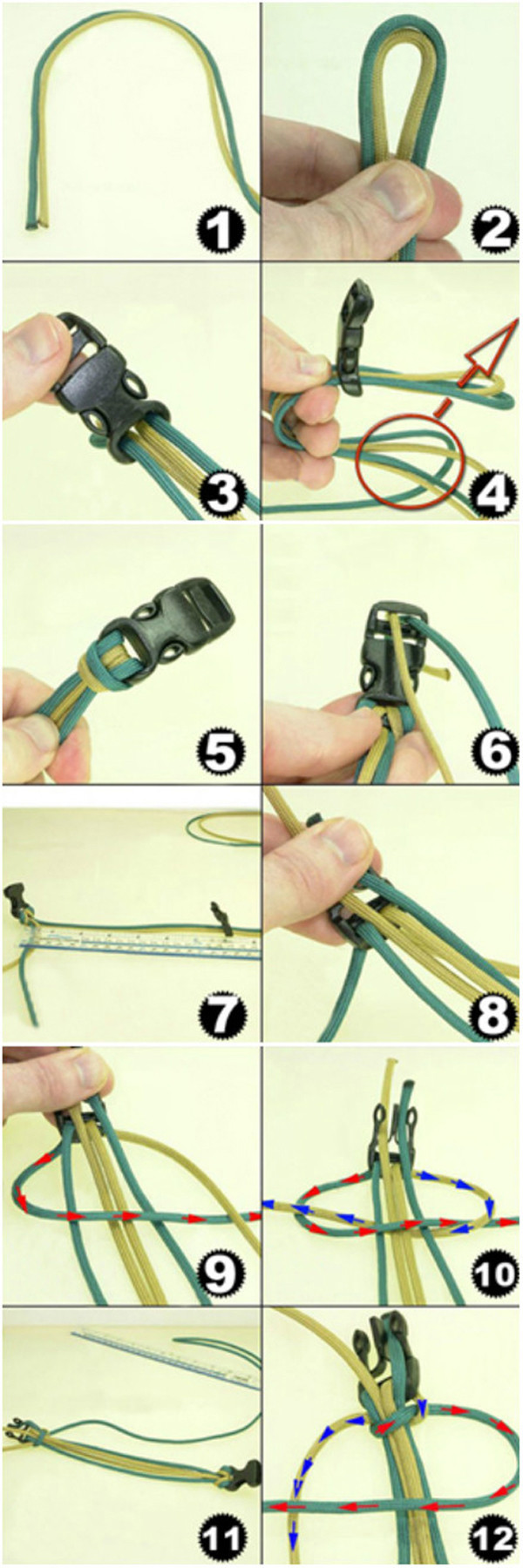 Тактический браслет из паракорда схема плетения Купить 1 шт paracord 550 выживание браслет свисток с пластиковой пряжкой paracor