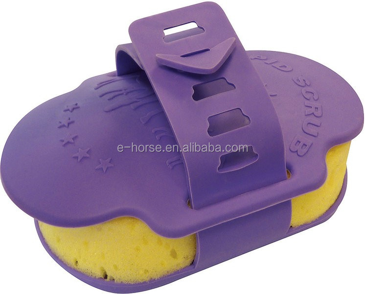 rapid scrab groomer curry glove with integrated sponge