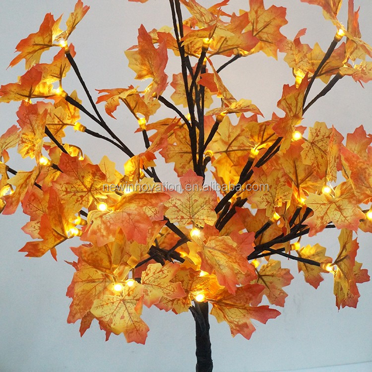 60l 60cm Warm White Led Artificial Lighted Maple Tree For Home
