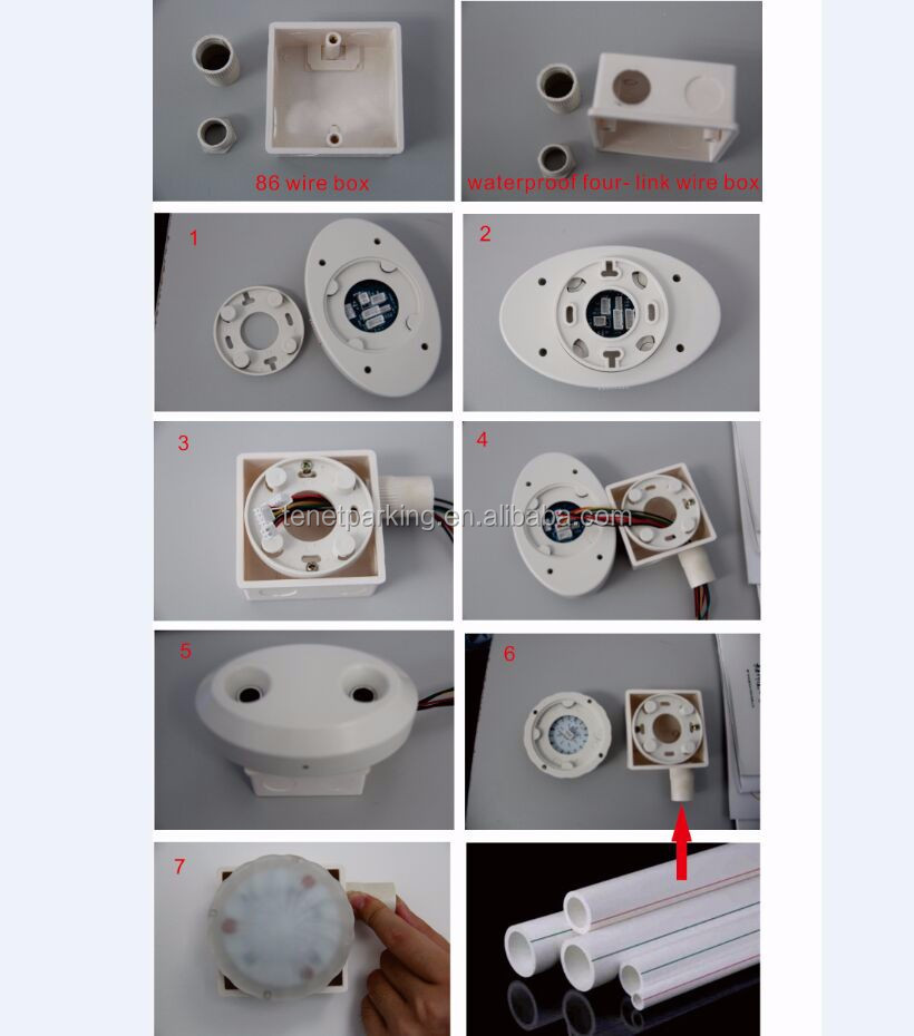 Parking ultrasonic sensor with led indicator parking space indicator parking indicator