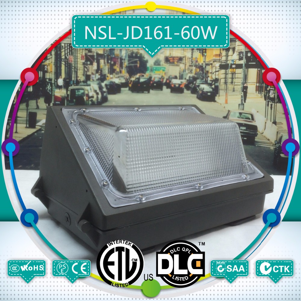 Sample for free high protection IP65 40w led wall pack with sensor, engineering special use dlc led wall pack
